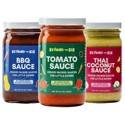 Tomato, BBQ, Thai Coconut Sauce - Variety 3 Pack